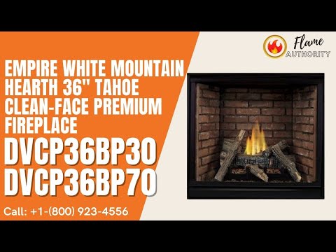 Empire White Mountain Hearth 36" Tahoe Clean-Face Premium Fireplace DVCP36BP30