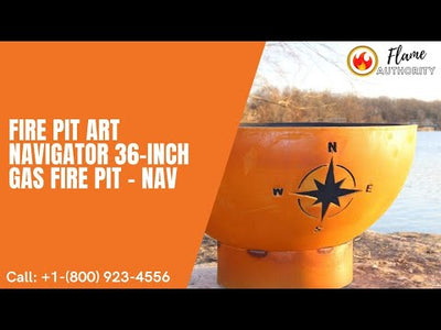 Fire Pit Art Navigator 36-inch Gas Fire Pit - NAV