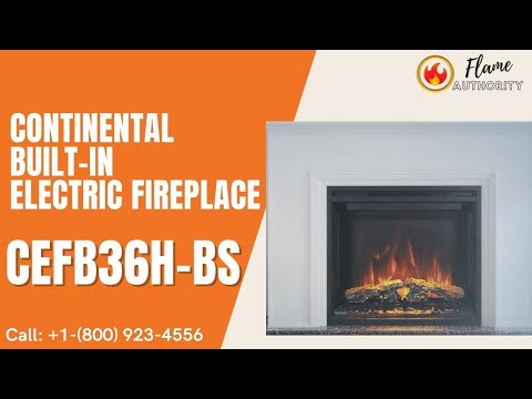 Continental Built-In Electric Fireplace CEFB36H-BS