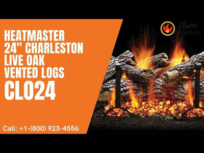 Heatmaster 24" Charleston Live Oak Vented Logs CLO24