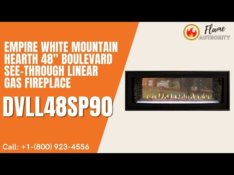 Empire White Mountain Hearth 48" Boulevard See-Through Linear Gas Fireplace DVLL48SP90