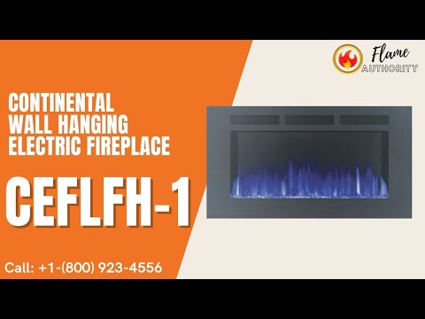 Continental Wall Hanging Electric Fireplace CEFLFH-1