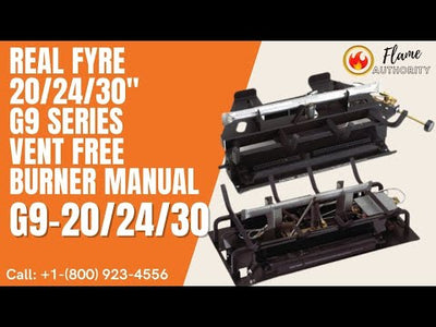 Real Fyre 20/24/30" G9 series Vent Free Burner Manual G9-20/24/30
