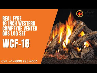 Real Fyre 18-inch Western Campfyre Vented Gas Log Set - WCF-18
