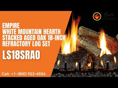 Empire White Mountain Hearth Stacked Aged Oak 18-inch Refractory Log Set LS18SRAO