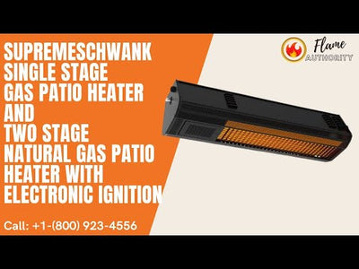 SupremeSchwank Two Stage Natural Gas Patio Heater With Electronic Ignition