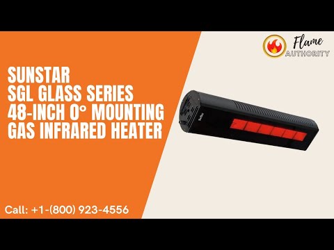 SunStar SGL Glass Series 48-inch 0° Mounting Gas Infrared Heater - SGL0