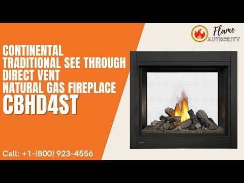 Continental Traditional See Through Direct Vent Natural Gas Fireplace CBHD4ST