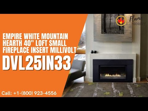 Empire White Mountain Hearth 40" Loft Small Fireplace Insert Millivolt DVL25IN33