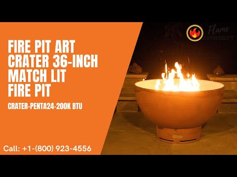 Fire Pit Art Crater 36-inch Match Lit Fire Pit - Crater-PENTA24-200K BTU