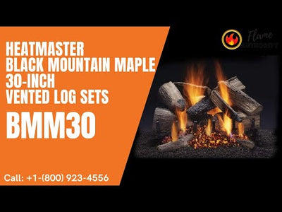 Heatmaster Black Mountain Maple 30-Inch Vented Log Sets BMM30