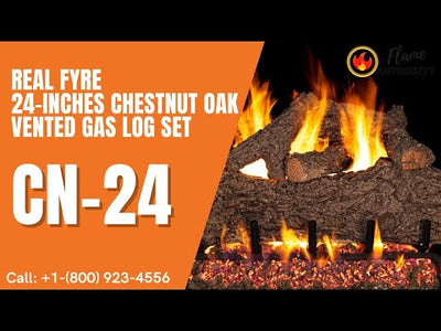 Real Fyre 24-inches Chestnut Oak Vented Gas Log Set CN-24