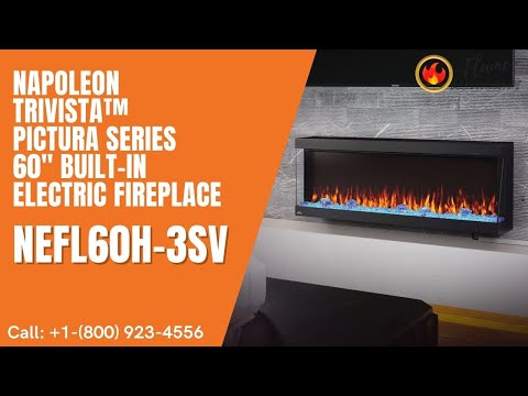 Napoleon TRIVISTA™ PICTURA Series 60" Built-In Electric Fireplace NEFL60H-3SV