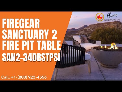 Firegear Sanctuary 2 Fire Pit Table SAN2-34DBSTPSI