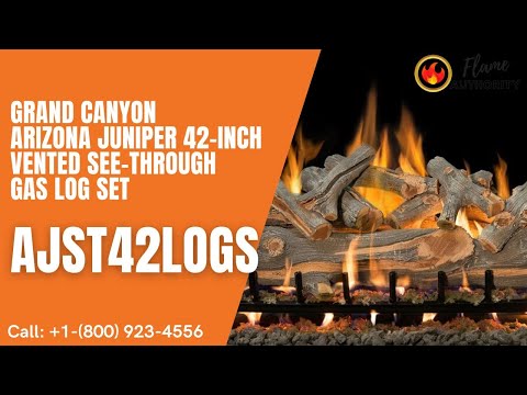 Grand Canyon Arizona Juniper 42-inch Vented See-Through Gas Log Set AJST42LOGS