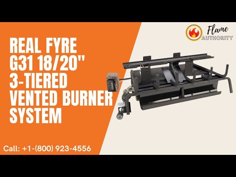 Real Fyre G31 18/20" 3-Tiered Vented Burner System