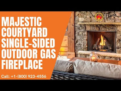 Majestic Courtyard 36" Single-Sided Outdoor Gas Fireplace ODCOUG-36