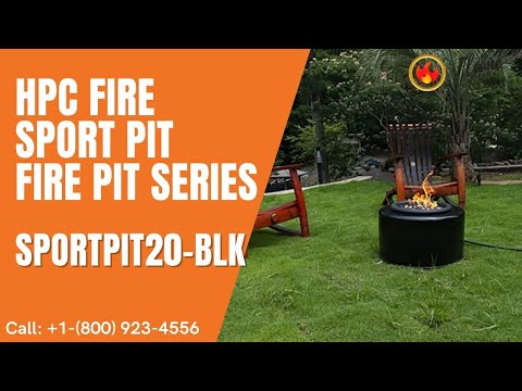 HPC Fire Sport Pit Fire Pit Series SPORTPIT20-BLK