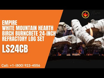 Empire White Mountain Hearth Birch Burncrete 24-inch Refractory Log Set LS24CB