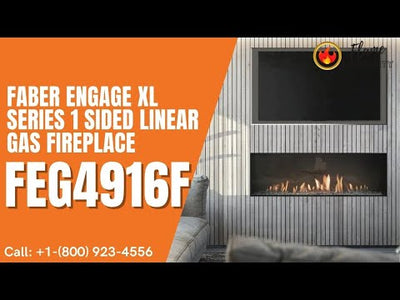 Faber ENGAGE XL Series 1 Sided Linear Gas Fireplace - FEG4916F