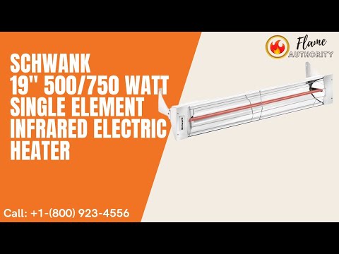 ElectricSchwank 19" 500/750 Watt Single Element Infrared Electric Heater