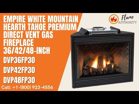 Empire White Mountain Hearth Tahoe Premium 42-inch Direct Vent Gas Fireplace DVP42FP30