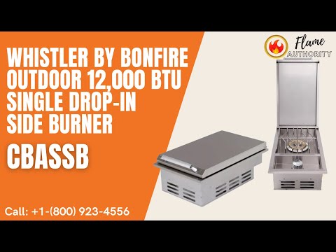 Whistler by Bonfire Outdoor 12,000 BTU Single Drop-In Side Burner CBASSB