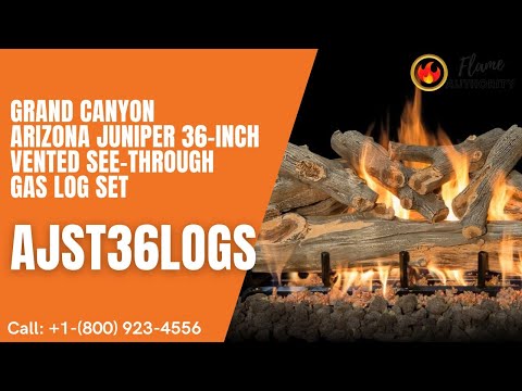 Grand Canyon Arizona Juniper 36-inch Vented See-Through Gas Log Set AJST36LOGS