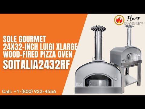 Sole Gourmet 24x32-inch Luigi XLarge Wood-Fired Pizza Oven SOITALIA2432RF