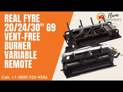Real Fyre 20/24/30" G9 Vent Free Burner Variable Remote G9-20/24/30-15