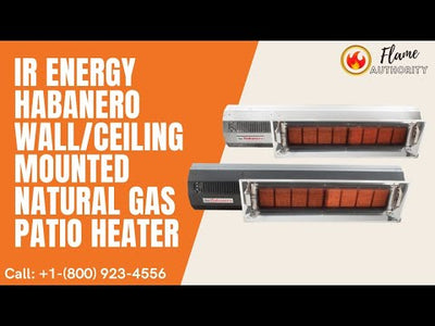 IR Energy Habanero M50 48" Wall/Ceiling Mounted Natural Gas Patio Heater HAB50N