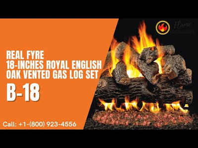 Real Fyre 18-inches Royal English Oak Vented Gas Log Set B-18