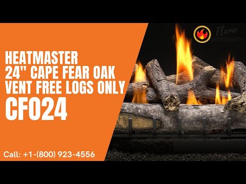 Heatmaster 24" Cape Fear Oak Vent Free Logs Only CFO24