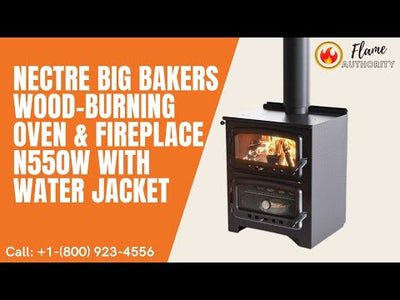 Nectre Big Bakers Wood-Burning Oven & Fireplace N550W with Water Jacket