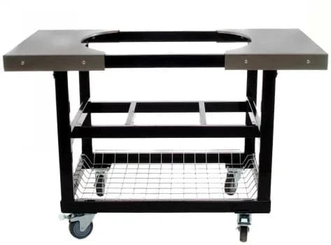 Primo Steel Cart With Stainless Steel Side Tables PG00372 Grill Accessories PG00372 Flame Authority