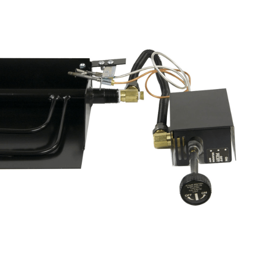 Rasmussen 15" Flaming Ember Vented Burner and Grate Hearth Kit Fireplace Burners B15FH-M-N Flame Authority