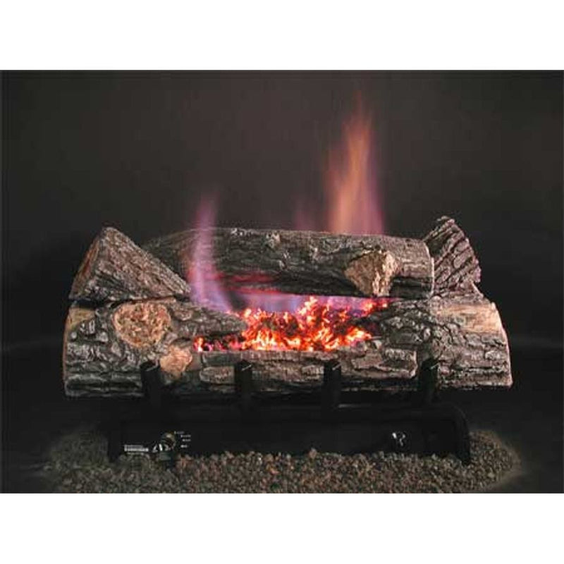 Rasmussen 18" Chillbuster Double Face Evening Embers Vent-Free Gas Logs Log Set HH18 Flame Authority