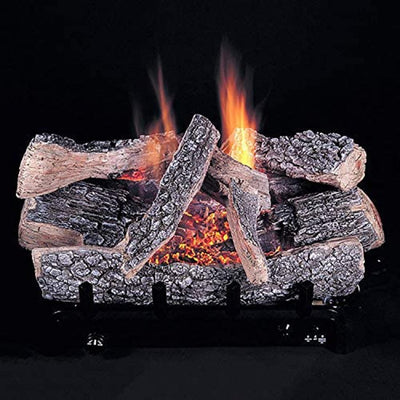 Rasmussen 18" Chillbuster Evening Embers Vent-Free Gas Logs Log Set HF18 Flame Authority