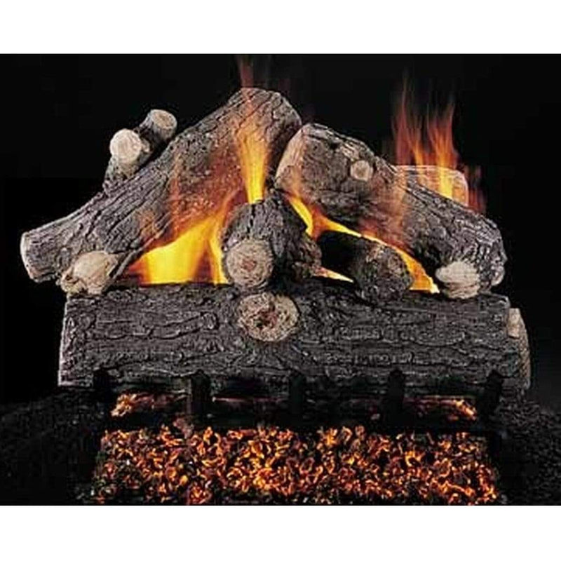 Rasmussen 18" Double Face Prestige Oak Vented Gas Log Log Set DF-PR186 Flame Authority