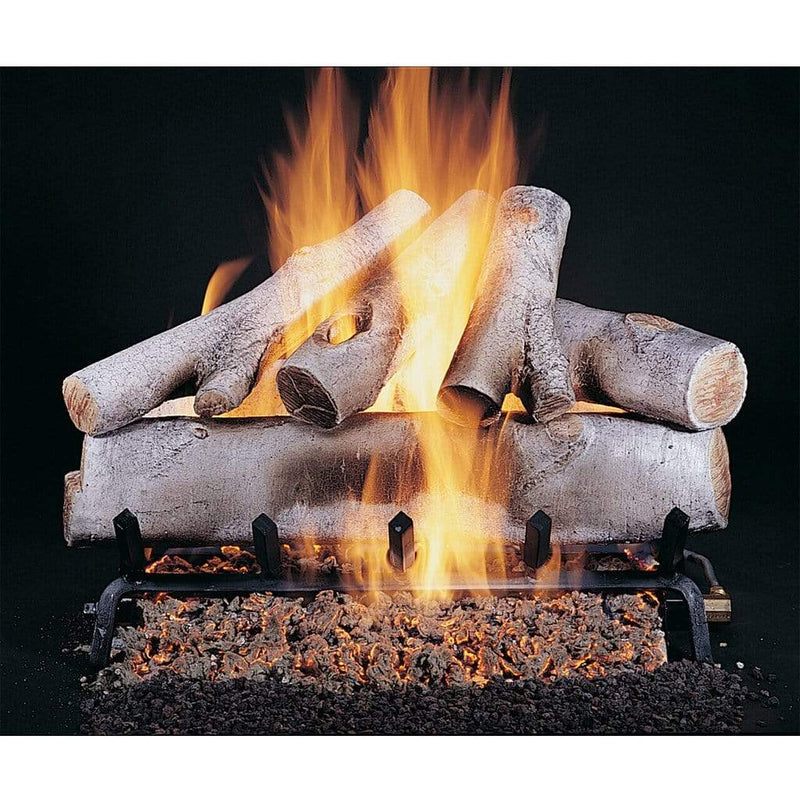 Rasmussen 18" Double Face White Birch Vented Gas Log Log Set DF-WB186 Flame Authority