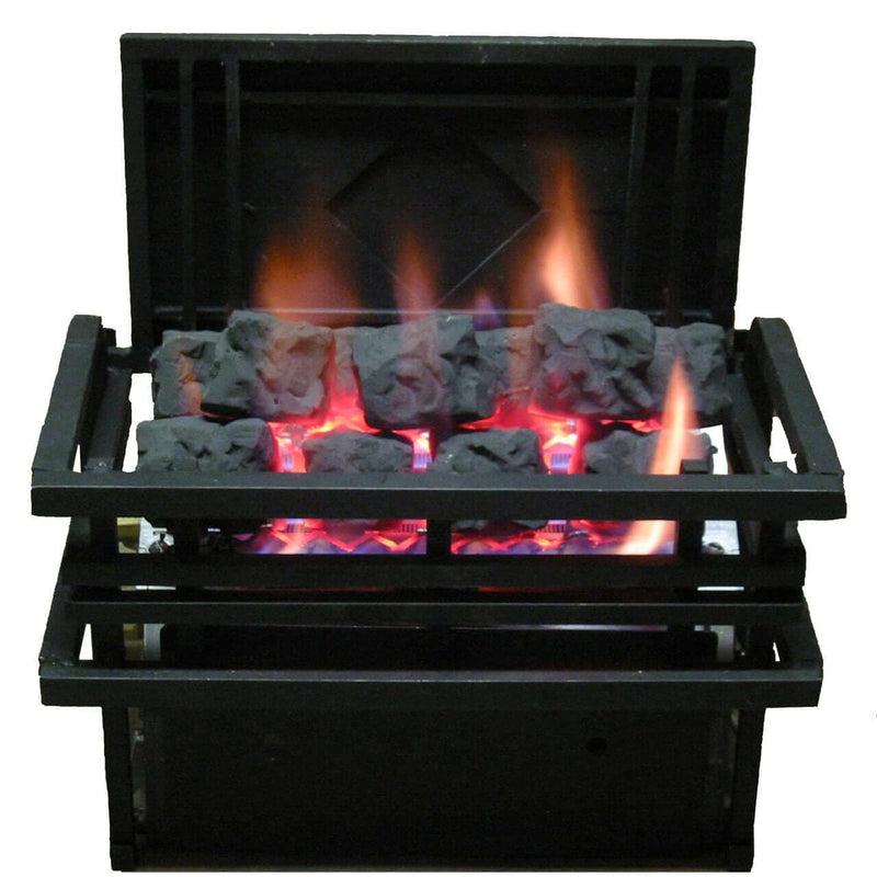 Rasmussen 19" Large CoalFire Vent-Free Set with Americana Basket CoalFire Vent-Free Set AMER-B-C9B-ME-N Flame Authority