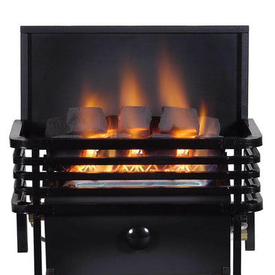 Rasmussen 19" Large CoalFire Vent-Free Set with Moderne Basket CoalFire Vent-Free Set MOD-B-C9B-ME-N Flame Authority