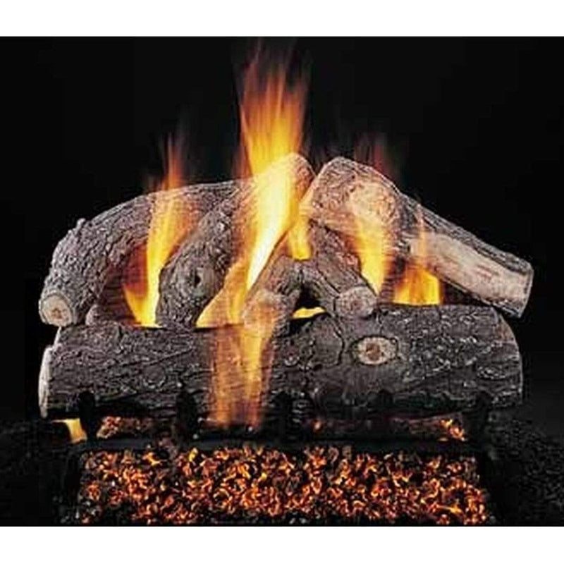 Rasmussen 21" Frosted Oak Vented Gas Log Log Set S216 Flame Authority