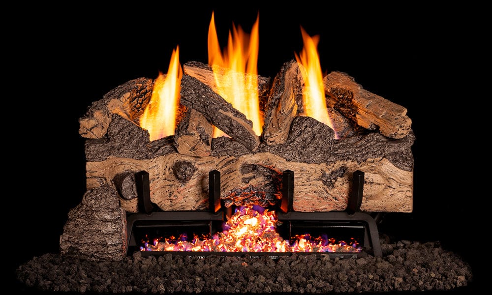 Real Fyre Charred Gnarled Split Gas Log Set