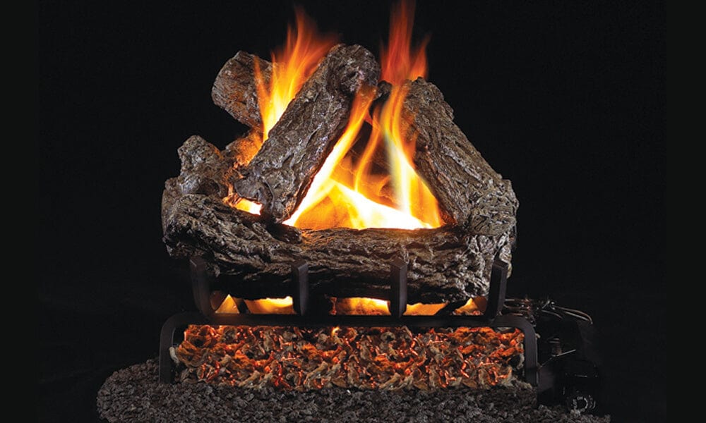 Real Fyre Rustic Oak Vented Gas Log Set
