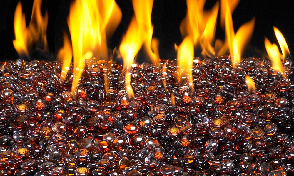 Real Fyre 5 lbs Deep Amber Fyre Gems GLG-5-A