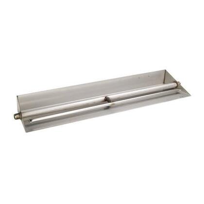 Real Fyre G45 18/20-inches Glass Assembled Stainless Steel Burner System w/ Safety Valve G45-GL-18/20-NA-SS