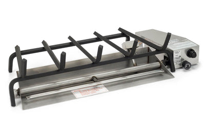 Real Fyre G45 24-inches Standard Assembled Stainless Steel Burner System w/ Safety Valve G45-24-NA-SS