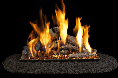 Real Fyre P45 24-Inch Shoreline Designer Oak Gas Log Set SO-24 | Flame Authority - Trusted Dealer
