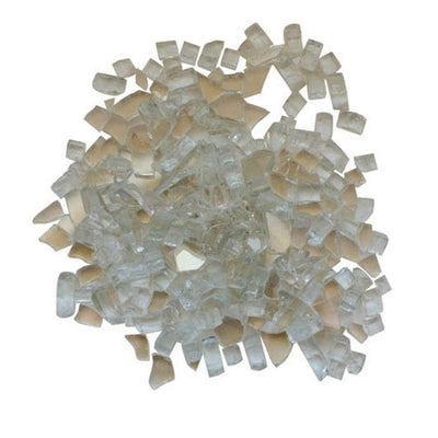 Remii 1/4" Clear Reflective Fire Glass - 5lbs AMSF-GLASS-01